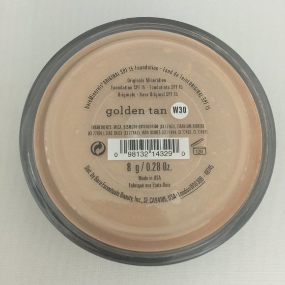 #NWT bareMinerals SPF15 Original Foundation Golden Tan W30 8g/0.28oz - Picture 1 of 2
